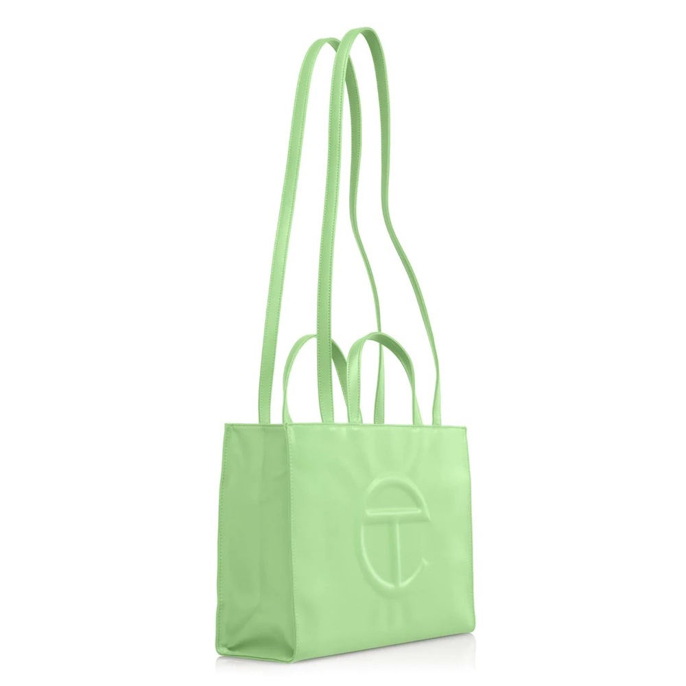 Brand New Medium Telfar Unisex Shopping Bag. MINT GREEN.